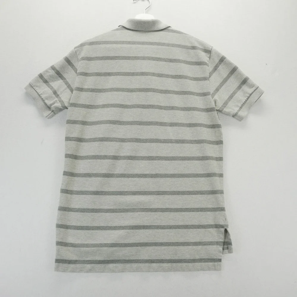 Polo Ralph Lauren Mens Striped Polo Shirts Lot of 2 Grey Olive Green Medium M